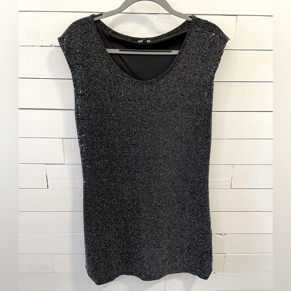 Express Black Sequin Dress